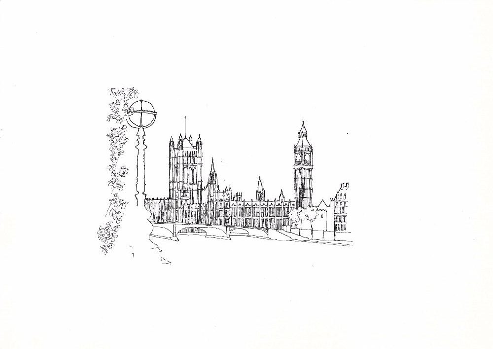 Houses of Parliament sketch scan Sept16